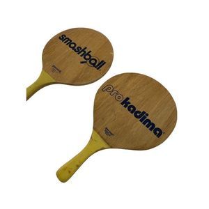 Lot of 2 Vintage Wood Ball Paddles Smashball Beach Backyard Picnic Game 0163